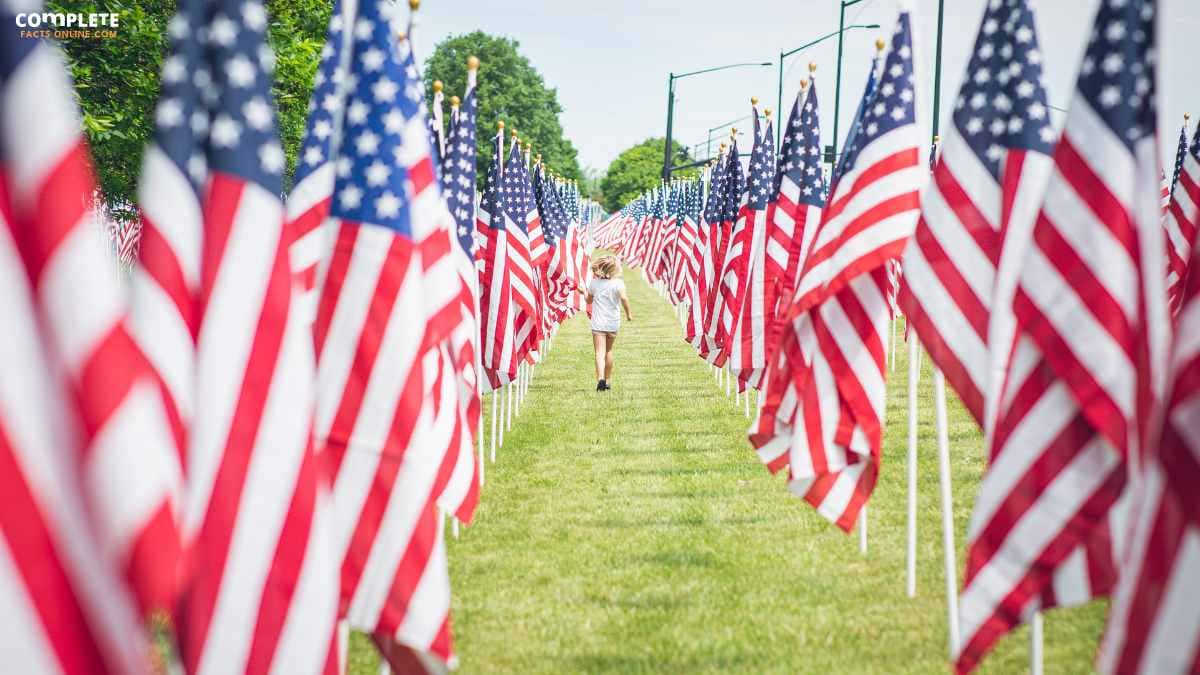 Hanging American Flags Everywhere