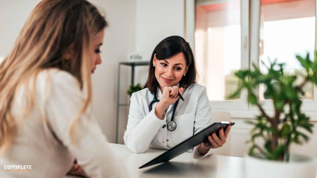 Women at Regular Check-ups with doctor